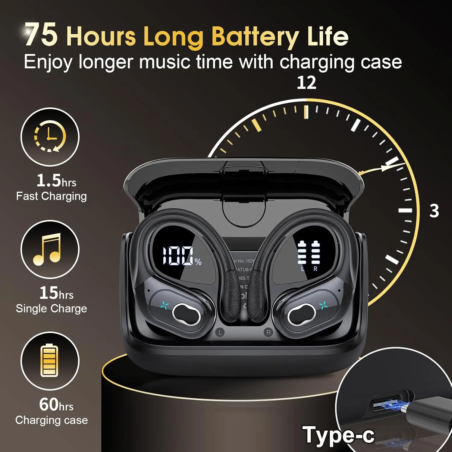 TWS Wireless Bluetooth 5.4 Ear - Wireless Earbuds Tws recension och pris