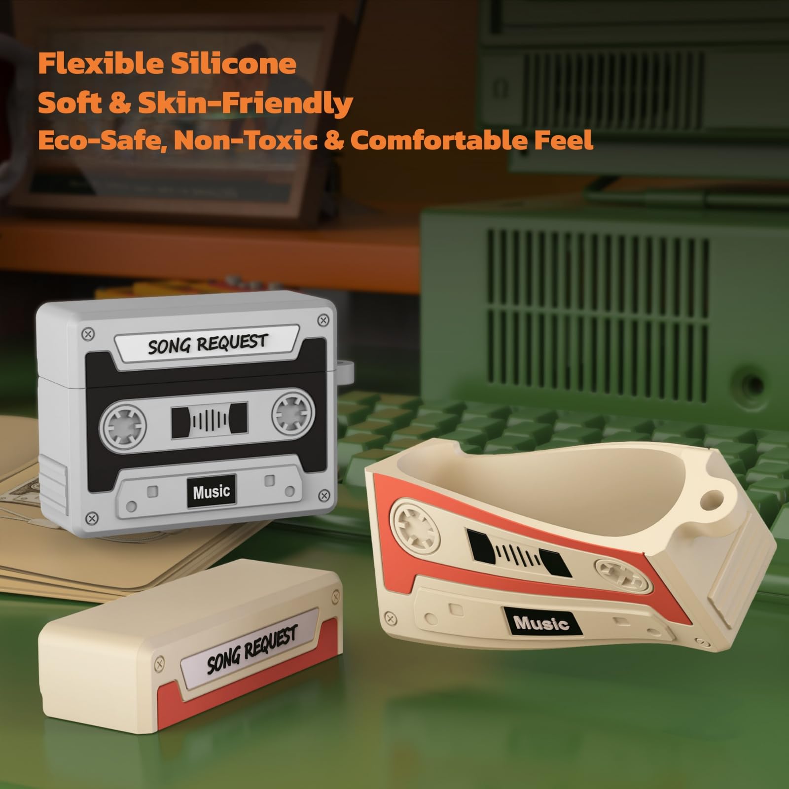 Retro Cassette Case For AirPod - Anker Speaker Soundcore Boom 2 recension och pris