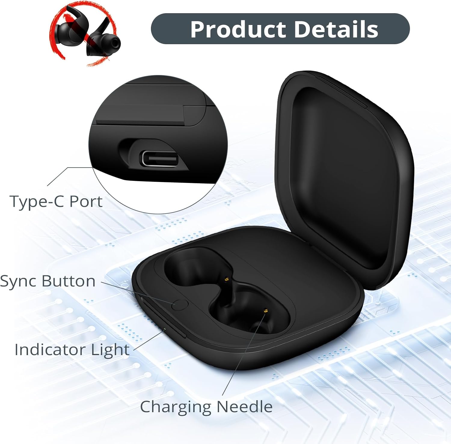 Replacement Charging Case For  - Beats Headphone Studio Pro recension och pris