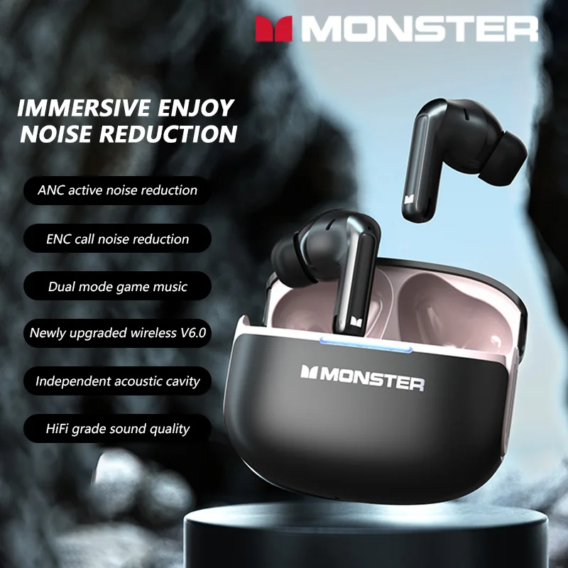 MONSTER AURA FIT D02 Wireless  - Noise Cancelling Headphone recension och pris