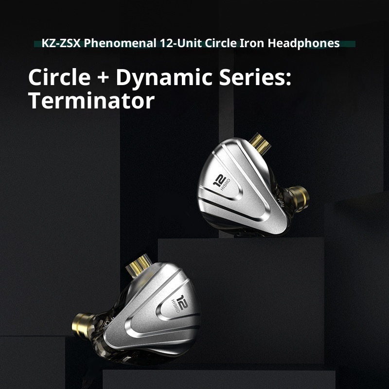 KZ ZSX 1DD 5BA Hybrid 12 Drive - Noise Cancelling Headphone recension och pris
