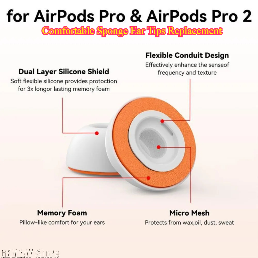 Comfortable Sponge Ear Tips Re - Earphone Foam Tip recension och pris