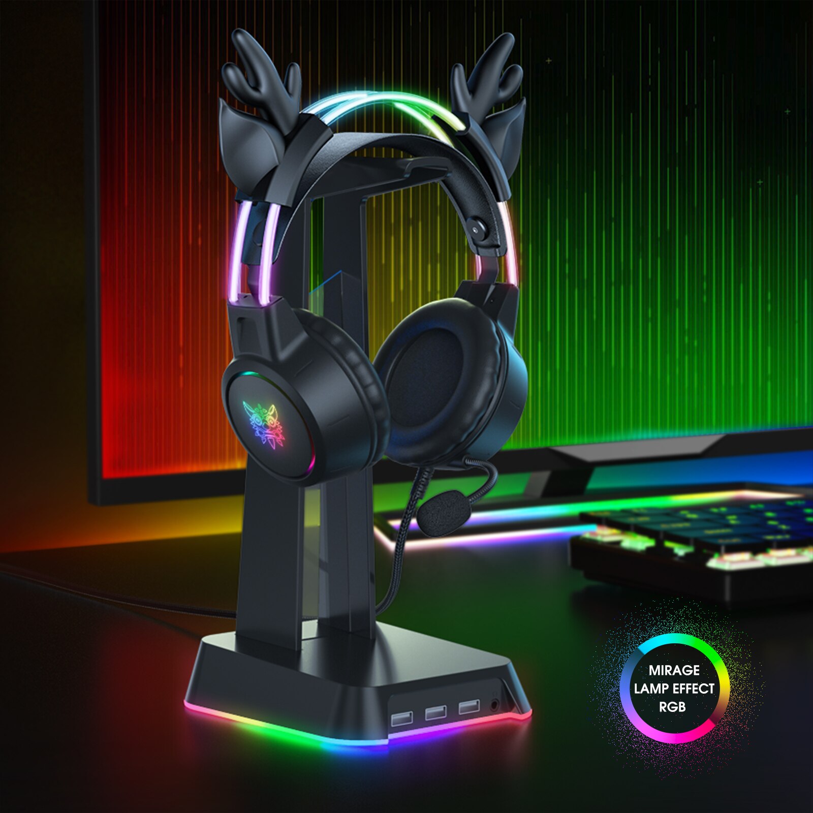 ONIKUMA Gaming Headset for 202 - Gaming Headset Rgb recension och pris